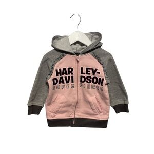 ⭐️ 5/$30 Harley Davidson Kids Zip Hoodie size 2T